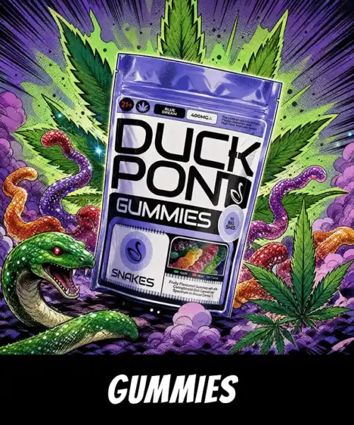 Duck Pond Gummy Snakes 40mg