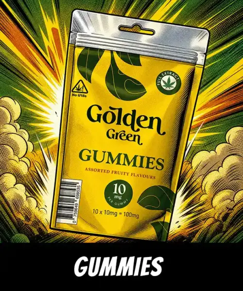 Golden Green Gummies 10mg