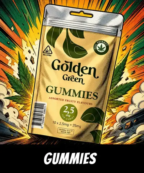 Golden Green Gummies 2,5mg
